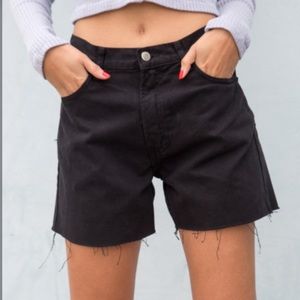 Black Molly Denim Shorts